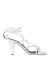 Isabel Marant Woman Thong Sandal White Size 6.5 Lambskin In White