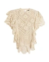 Isabel Marant Woman Top Beige Size 1 Cotton