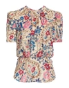 Isabel Marant Woman Top Beige Size 6 Viscose, Silk