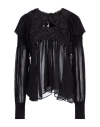 Isabel Marant Woman Top Black Size 8 Silk, Cotton, Polyester In Black