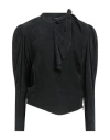 Isabel Marant Woman Top Black Size 4 Viscose, Linen, Silk In Black