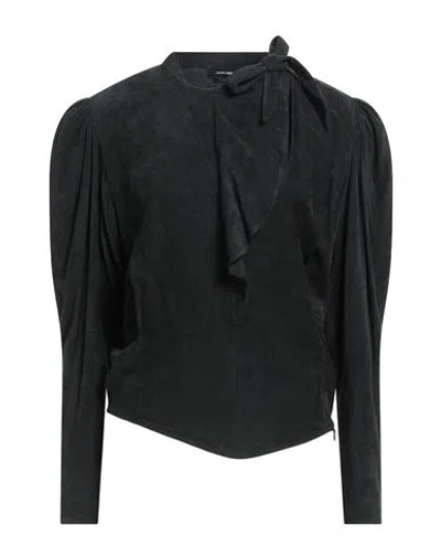 Isabel Marant Woman Top Black Size 4 Viscose, Linen, Silk