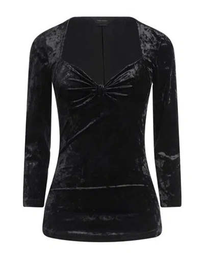 Isabel Marant Woman Top Black Size 4 Polyester, Elastane