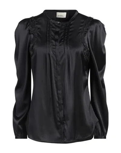 Isabel Marant Woman Shirt Black Size 6 Silk, Elastane