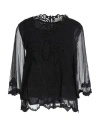 Isabel Marant Woman Top Black Size 8 Polyamide, Cotton, Silk In Black