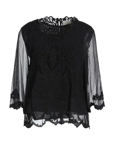 Isabel Marant Woman Top Black Size 8 Polyamide, Cotton, Silk