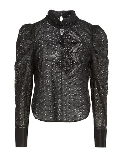 Isabel Marant Woman Top Black Size 8 Ramie, Polyester, Cotton, Polyamide