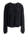 Isabel Marant Woman Top Black Size 8 Silk In Black