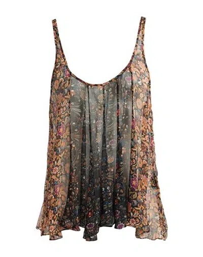 Isabel Marant Woman Top Black Size 8 Silk