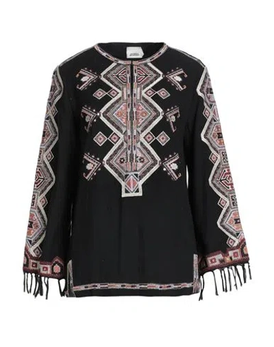 Isabel Marant Woman Top Black Size 8 Silk, Viscose