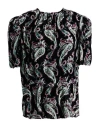 Isabel Marant Woman Top Black Size 8 Viscose, Silk In Black