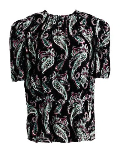 Isabel Marant Woman Top Black Size 8 Viscose, Silk