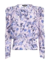 Isabel Marant Woman Top Blue Size 8 Silk In Blue