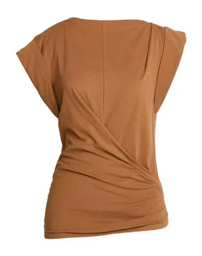 Isabel Marant Woman Top Brown Size M Cotton