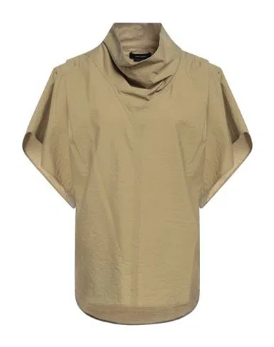 Isabel Marant Woman Top Camel Size 10 Cotton, Polyamide In Beige