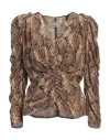Isabel Marant Woman Top Camel Size 6 Silk, Viscose
