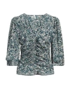 Isabel Marant Woman Top Deep Teal Size 8 Silk, Elastane In Green