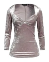 Isabel Marant Gubaia Stretch Velvet Top In Grey