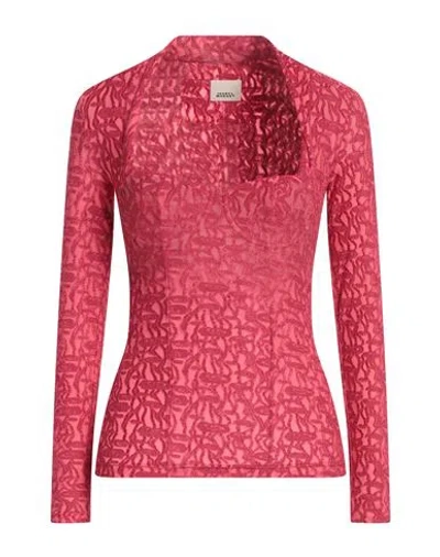Isabel Marant Woman Top Fuchsia Size 2 Viscose, Polyamide, Elastane In Pink