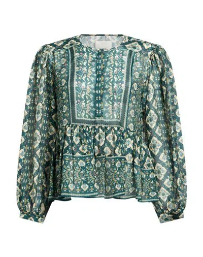 Isabel Marant Woman Top Green Size 6 Silk