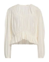 Isabel Marant Woman Top Ivory Size 4 Silk