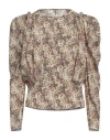 Isabel Marant Women's Zarga Printed Silk Top In White