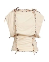 Isabel Marant Woman Top Ivory Size 6 Cotton In Neutral
