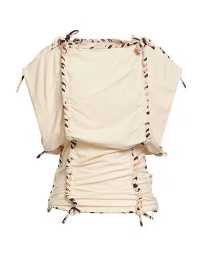 Isabel Marant Woman Top Ivory Size 6 Cotton In Neutral