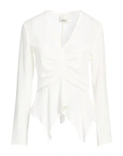 Isabel Marant Woman Top Ivory Size 8 Triacetate, Polyester In Beige