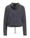 Isabel Marant Woman Top Lead Size 8 Goat Skin In Grey