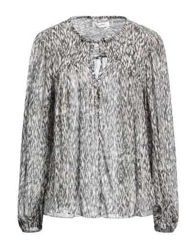 Isabel Marant Woman Top Light Grey Size 12 Viscose In Gray