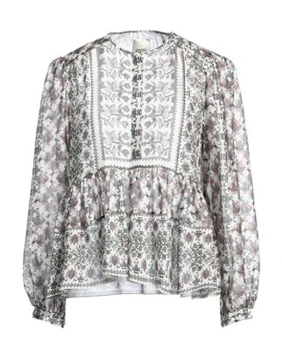 Isabel Marant Woman Top Light Grey Size 4 Silk
