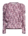 Isabel Marant Graphic-print Silk-blend Blouse In Purple