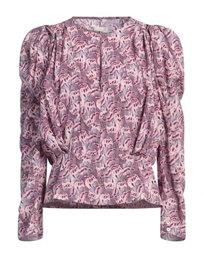 ISABEL MARANT ISABEL MARANT WOMAN TOP MAUVE SIZE 8 SILK, ELASTANE