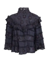 Isabel Marant Woman Top Navy Size 6 Cotton, Silk
