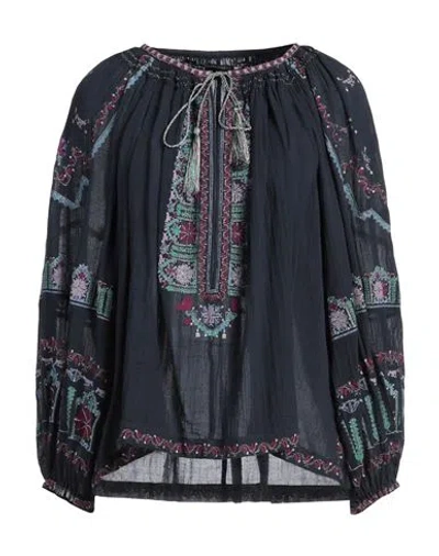 Isabel Marant Woman Top Navy Size 8 Cotton, Viscose