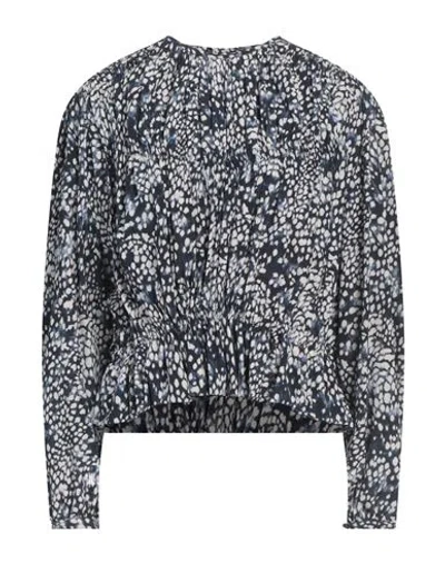 Isabel Marant Woman Top Navy Size 8 Silk, Elastane