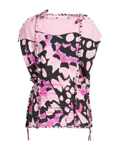 Isabel Marant Woman Top Pink Size 4 Cotton In Multi