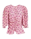 Isabel Marant Woman Top Pink Size 6 Silk, Elastane