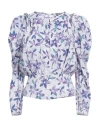 Isabel Marant Woman Top Purple Size 4 Viscose, Silk, Elastane In Purple