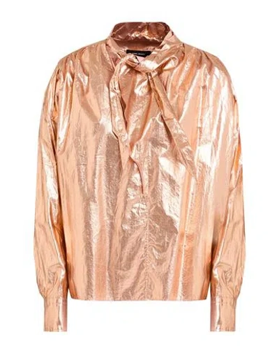Isabel Marant Woman Top Rose Gold Size 4 Cotton In Pink