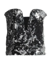 Isabel Marant Woman Top Silver Size 2 Cotton, Polyester In Silver