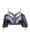 Isabel Marant Woman Blouse Slate Blue Size 8 Viscose In Blue