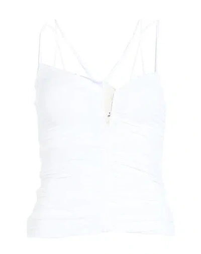 Isabel Marant Woman Top White Size 10 Viscose, Elastane, Cotton