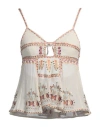 Isabel Marant Embroidered Cut-out Sleeveless Top In White
