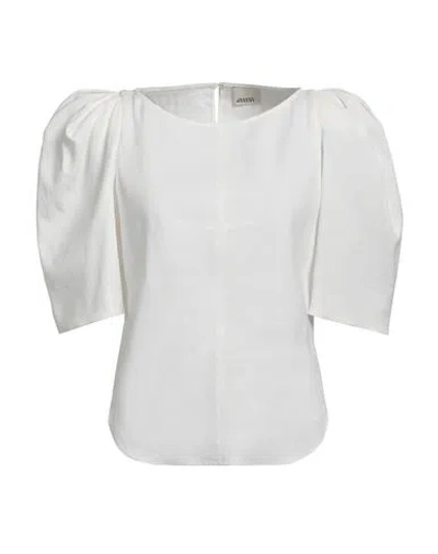 Isabel Marant Woman Top White Size 6 Hemp, Viscose, Elastane In White