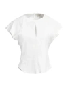 Isabel Marant Woman Top White Size 6 Hemp, Viscose, Elastane