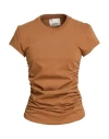 Isabel Marant Woman T-shirt Camel Size Xl Cotton In Brown