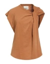 Isabel Marant Woman T-shirt Camel Size Xl Cotton In Orange