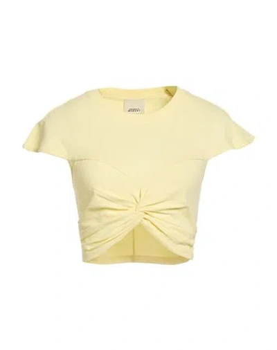 Isabel Marant Woman T-shirt Pastel Yellow Size L Cotton